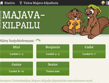 Tablet Screenshot of majava-kilpailu.fi